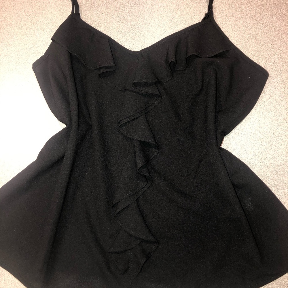BLACK SLEEVELESS BLOUSE FOR WOMEN